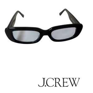 J.Crew Women’s‎ Black Rectangle Sunglasses Retro Bold Frame Unisex